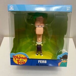Disney Phineas and Ferb FERB Mini Bobblehead 4.5” Culturefly Action Figure Toy